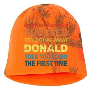 Funny If At First You Dont Succeed Try Doing What Donald Told You To Do Kati - Camo Knit Beanie