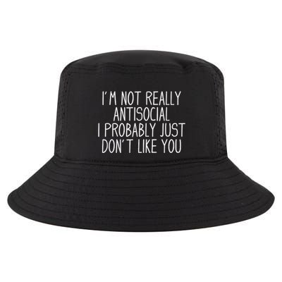 Funny Introvert Antisocial Quirky And Relatable Cool Comfort Performance Bucket Hat