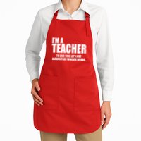 Funny Im A Teacher To Save Time Lets Just Assume That Im Never Wrong Apron