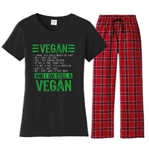 Funny I Am Still A Vegan Vegetarian Healthy Love Haters Women's Flannel Pajama Set