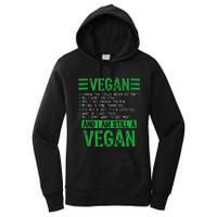 Funny I Am Still A Vegan Vegetarian Healthy Love Haters Women's Pullover Hoodie