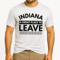 Funny Indiana A Great Place To Leave Sarcastic Indiana Retro Cooling Performance Crew T-Shirt