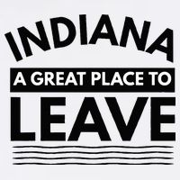 Funny Indiana A Great Place To Leave Sarcastic Indiana Retro Adult Drive Performance Visor