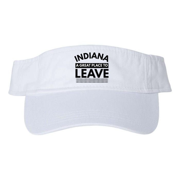 Funny Indiana A Great Place To Leave Sarcastic Indiana Retro Visor