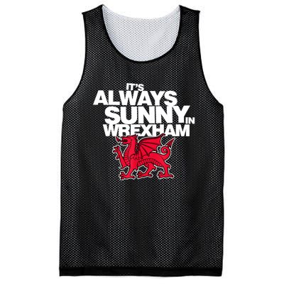 Funny ItS Always Sunny In Wrexham Wales Dragon Mesh Reversible Basketball Jersey Tank