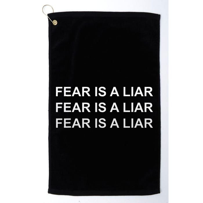 Fear Is A Liar Golf Towel