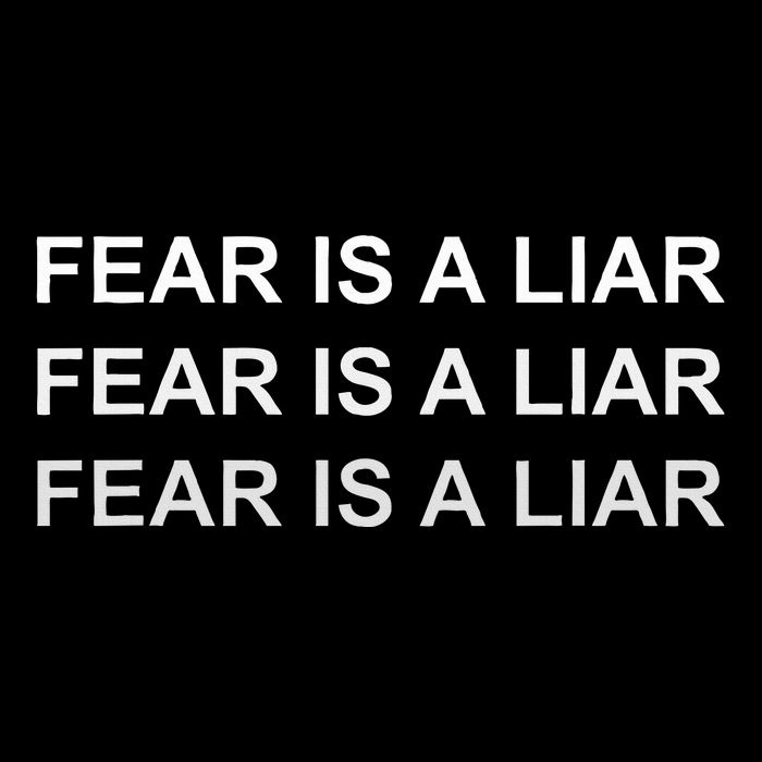 Fear Is A Liar Cropped Pullover Crew