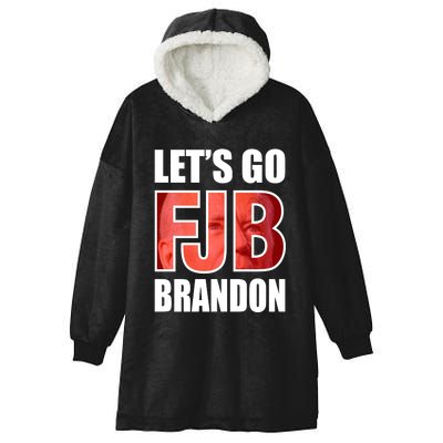 FJB Let's Go Brandon Image Apparel Hooded Wearable Blanket