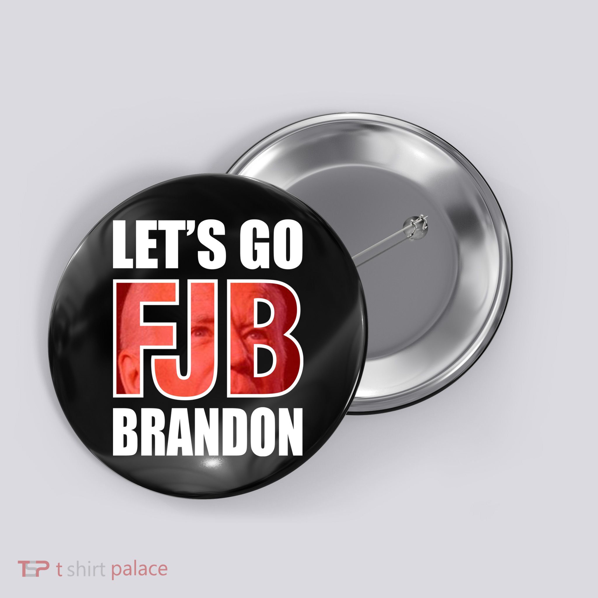 FJB Let's Go Brandon Image Apparel Button