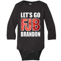 FJB Let's Go Brandon Image Apparel Baby Long Sleeve Bodysuit