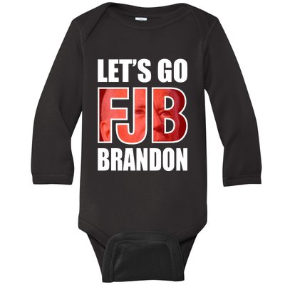 FJB Let's Go Brandon Image Apparel Baby Long Sleeve Bodysuit