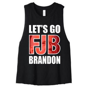 FJB Let's Go Brandon Image Apparel Women's Racerback Cropped Tank