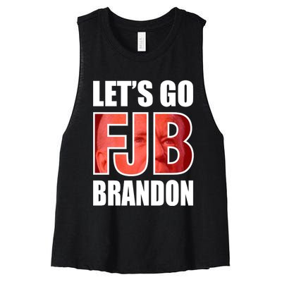 FJB Let's Go Brandon Image Apparel Women's Racerback Cropped Tank