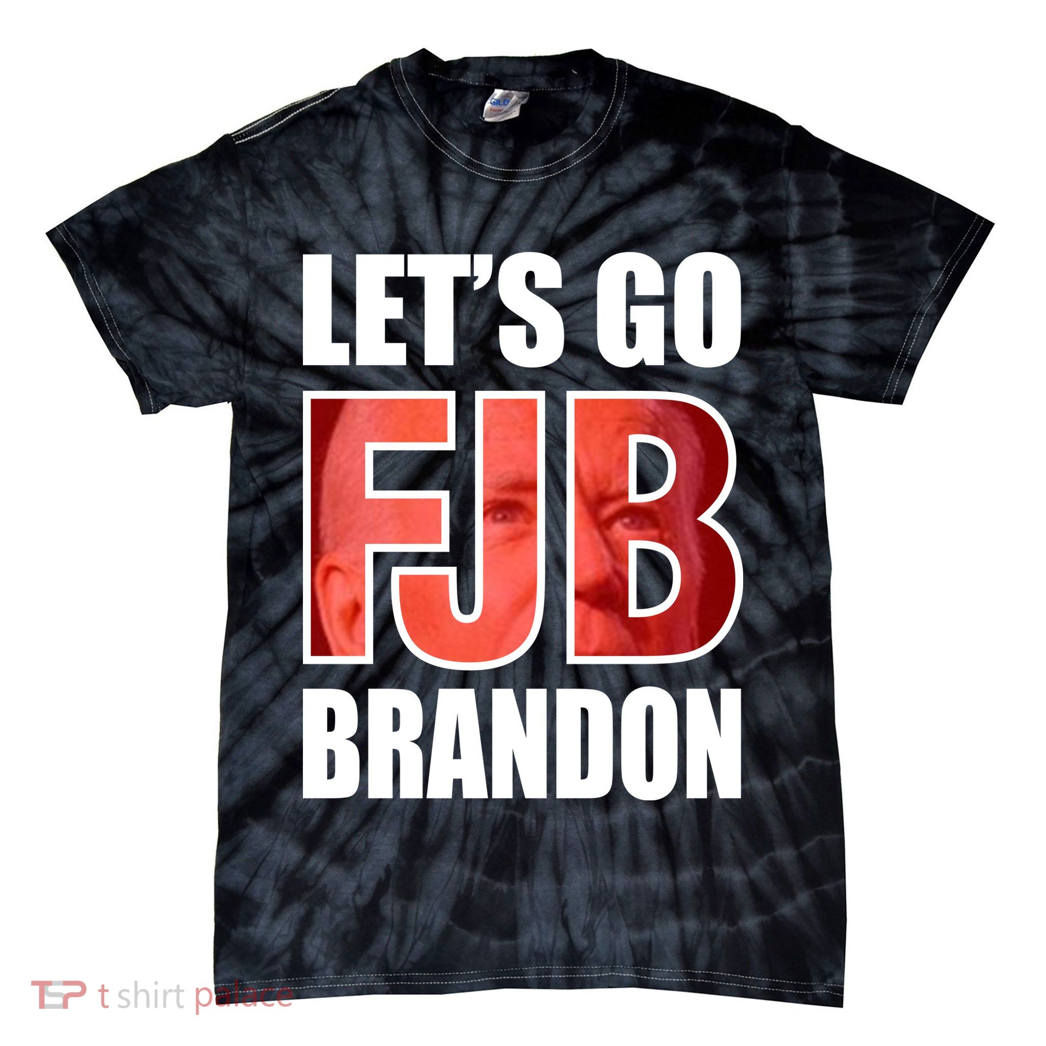 FJB Let's Go Brandon Image Apparel Tie-Dye T-Shirt