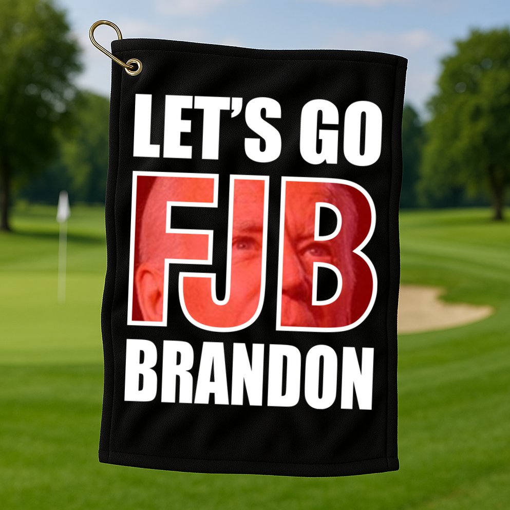 FJB Let's Go Brandon Image Apparel Golf Towel