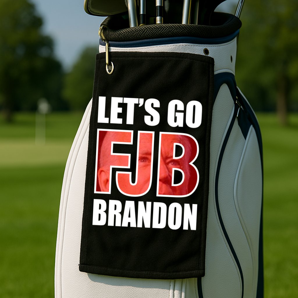 FJB Let's Go Brandon Image Apparel Golf Towel