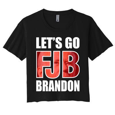 FJB Let's Go Brandon Image Apparel Crop Top