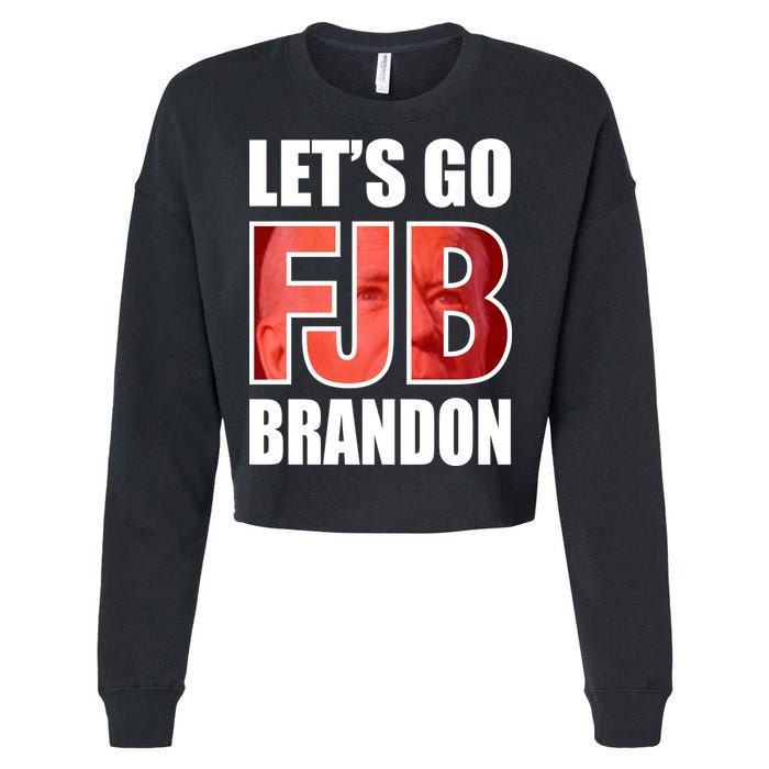 FJB Let's Go Brandon Image Apparel Cropped Pullover Crew