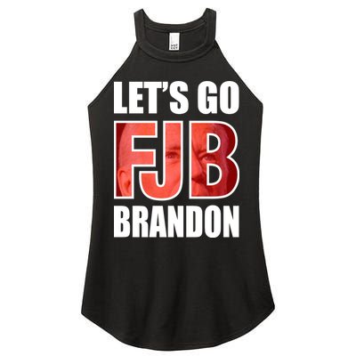 FJB Let's Go Brandon Image Apparel Women's Perfect Tri Rocker Tank