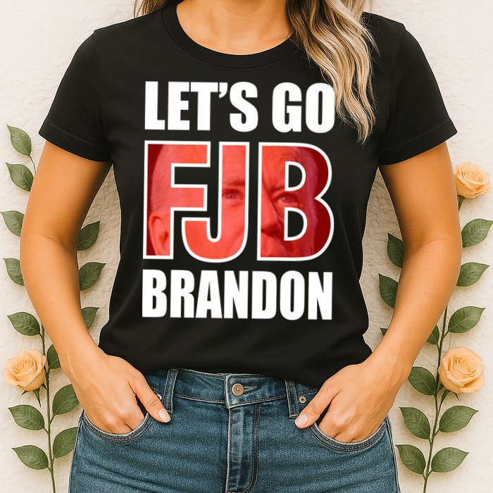 FJB Let's Go Brandon Image Apparel Womens T-Shirt