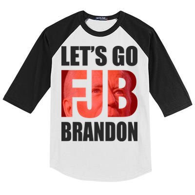 FJB Let's Go Brandon Image Apparel Kids Colorblock Raglan Jersey