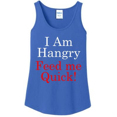 Funny I Am Hangry Feed Me Quick Funny Gift Ladies Essential Tank