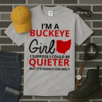 Funny I'm A Buckeye Girl Football Fan Tall T-Shirt