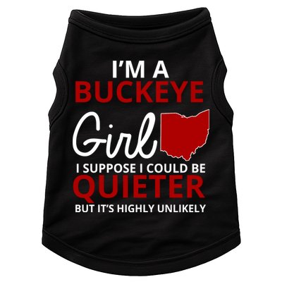 Funny I'm A Buckeye Girl Football Fan Doggie Tank