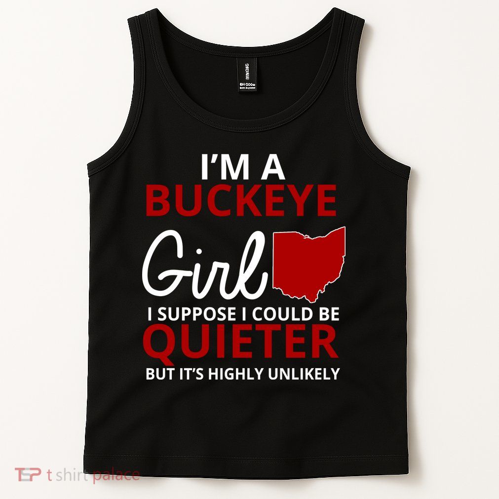 Funny I'm A Buckeye Girl Football Fan Tank Top
