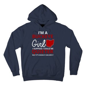 Funny I'm A Buckeye Girl Football Fan Hoodie