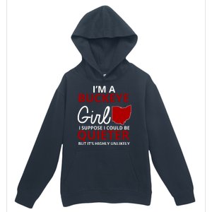 Funny I'm A Buckeye Girl Football Fan Urban Pullover Hoodie