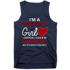 Funny I'm A Buckeye Girl Football Fan Tank Top