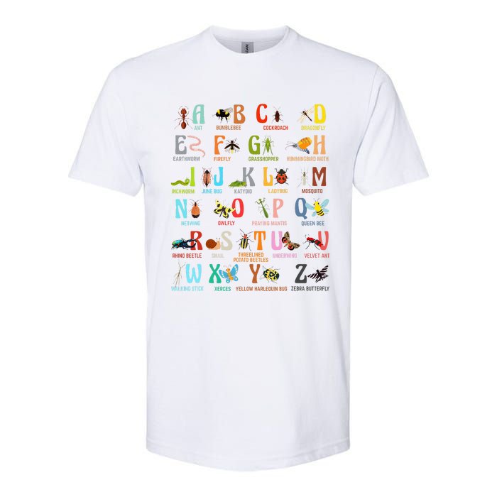 Funny Insect Animals Alphabet Kindergarten Softstyle CVC T-Shirt