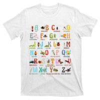 Funny Insect Animals Alphabet Kindergarten T-Shirt