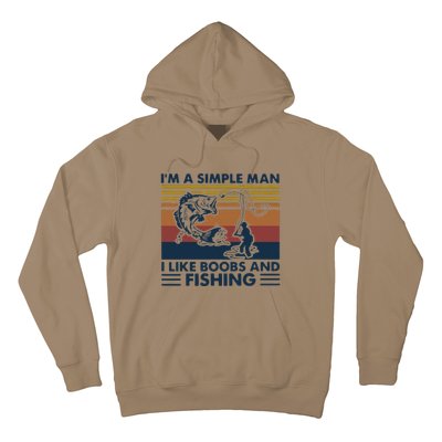 Fisherman Im A Simple I Like Boobs And Fishing Hoodie