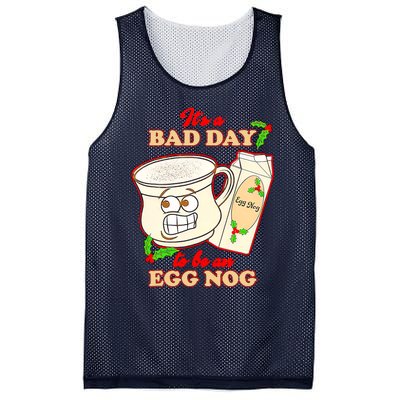 Funny Its A Bad Day To Be An Egg Nog Funny Christma Mesh Reversible Basketball Jersey Tank