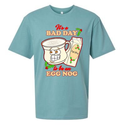 Funny Its A Bad Day To Be An Egg Nog Funny Christma Sueded Cloud Jersey T-Shirt