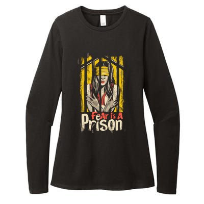 Fear Is A Prison Womens CVC Long Sleeve Shirt