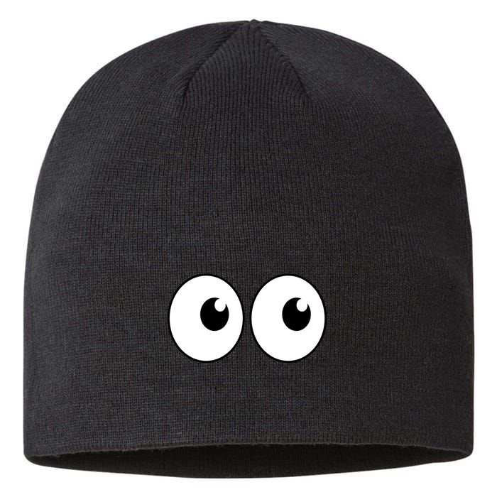 Funny Im A Teacher I Have Eyes In The Back Of My Shirt Front And Back Sustainable Beanie