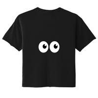 Funny Im A Teacher I Have Eyes In The Back Of My Shirt Front And Back Women's Crop Top Tee