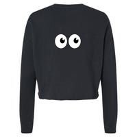 Funny Im A Teacher I Have Eyes In The Back Of My Shirt Front And Back Cropped Pullover Crew