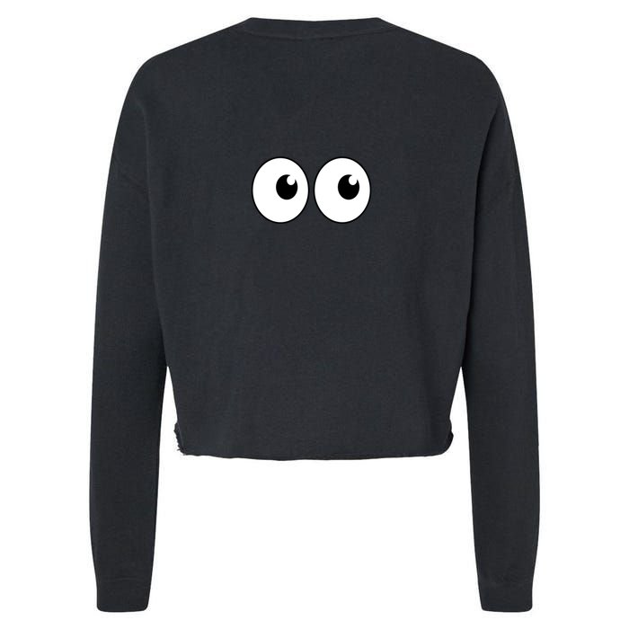 Funny Im A Teacher I Have Eyes In The Back Of My Shirt Front And Back Cropped Pullover Crew