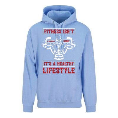 Fitness Isn't A Seasonal Hobby It's A Healthy Lifestyle Unisex Surf Hoodie