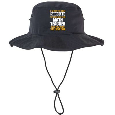 Funny If At First You Don't Succeed Math Teacher Legacy Cool Fit Booney Bucket Hat