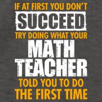 Funny If At First You Don't Succeed Math Teacher Vector Backpack