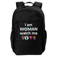 Funny I Am Woman Watch Me Vote Daily Commute Backpack