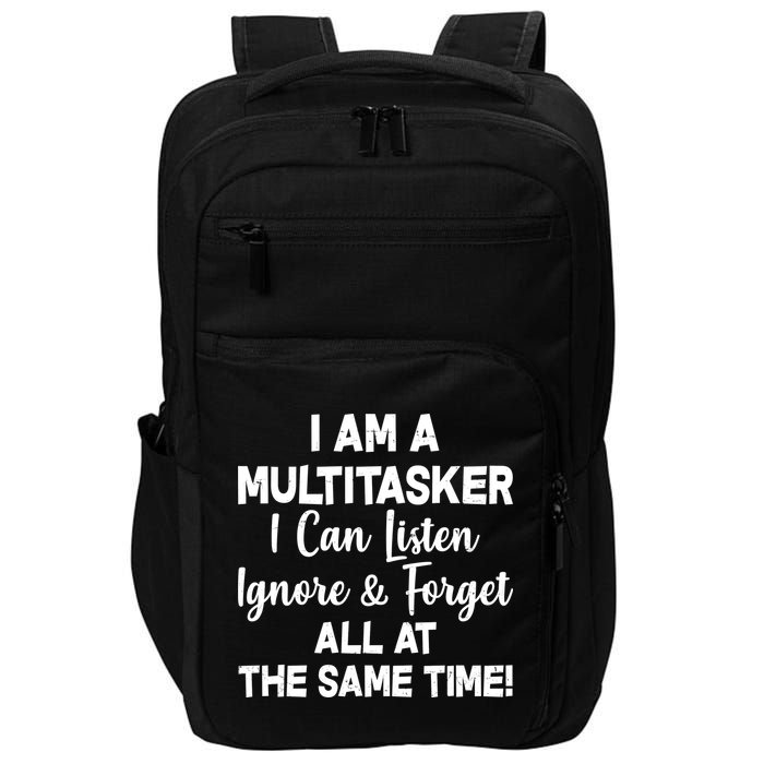 Funny I'm A Multitasker Impact Tech Backpack