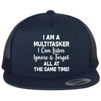 Funny I'm A Multitasker Flat Bill Trucker Hat