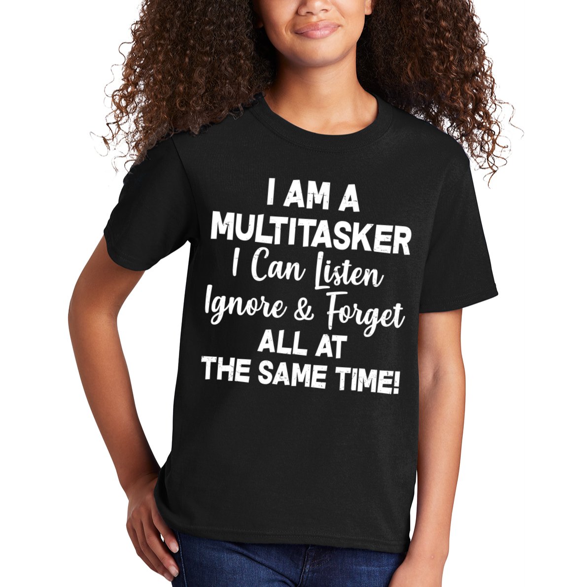 Funny I'm A Multitasker Kids T-Shirt
