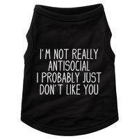 Funny Introvert Antisocial Doggie Tank